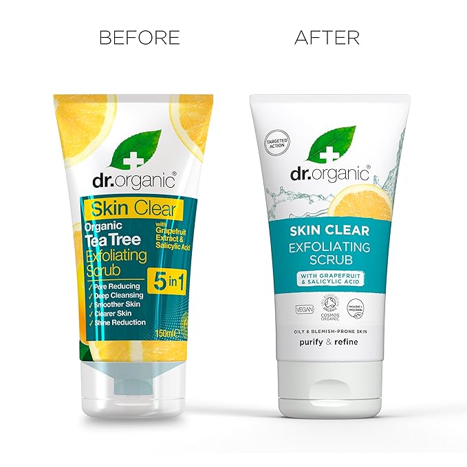 Dr Organic SkinClear Exfoliating Face Scrub 150ml