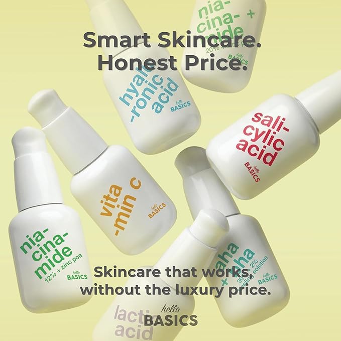 Hyaluronic Acid Facial Serum – Multi-Weight Hydration Blend – Non-Greasy & Plumping – Clean & Vegan – 1 fl oz