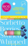 eos Limited Edition Lip Balm Variety Pack, Gelato Shop - Moisturizing, Hydrating Lip Balm, For Dry Lips, Shea Butter, Gift Set, Cruelty-Free, 0.14 oz, 4-Pack