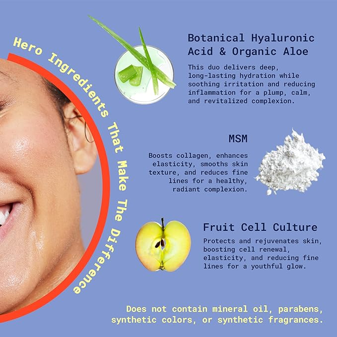 Hyaluronic Acid + Stem Cells | Hyaluronic Acid Serum with Plant-Based Stem Cells, Vitamins C & E, Green Tea – Anti-Aging, Brightening, Hydrating Serum for Face | Vegan & Cruelty-Free, 30ml