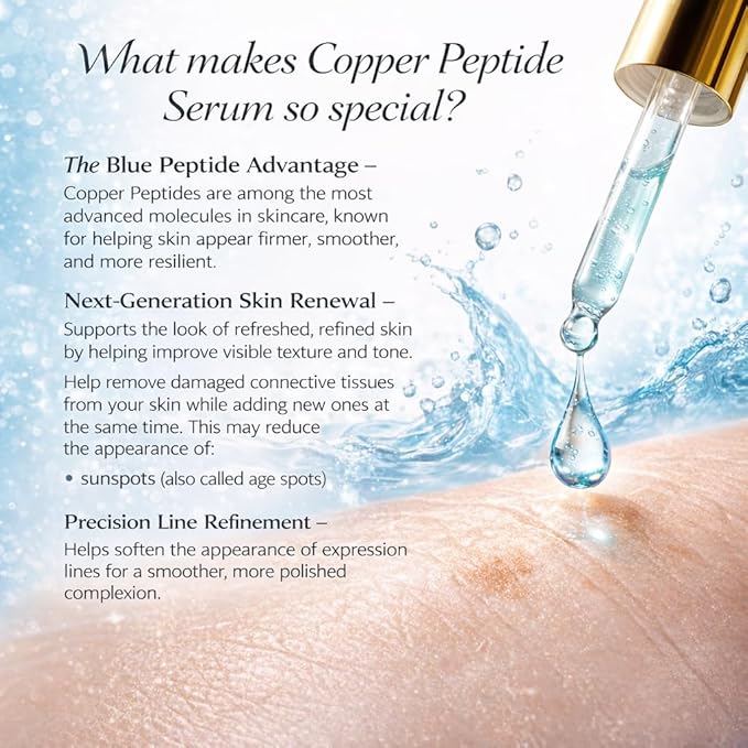 ivoryloom The Peptide Potion - Copper Peptide & Argireline Serum | Advanced Firming Peptide Face Serum | Hyaluronic Acid, Vitamin B5, Centella Asiatica | Luxury Skin Renewal Serum | 1 fl oz