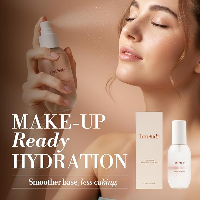 Four Seasons Moisture Repair Mist, Vegan Hydrating Face Mist for All Skin Types, Makeup-Prep & Daily Comfort, 100 ml / 3.38 fl oz