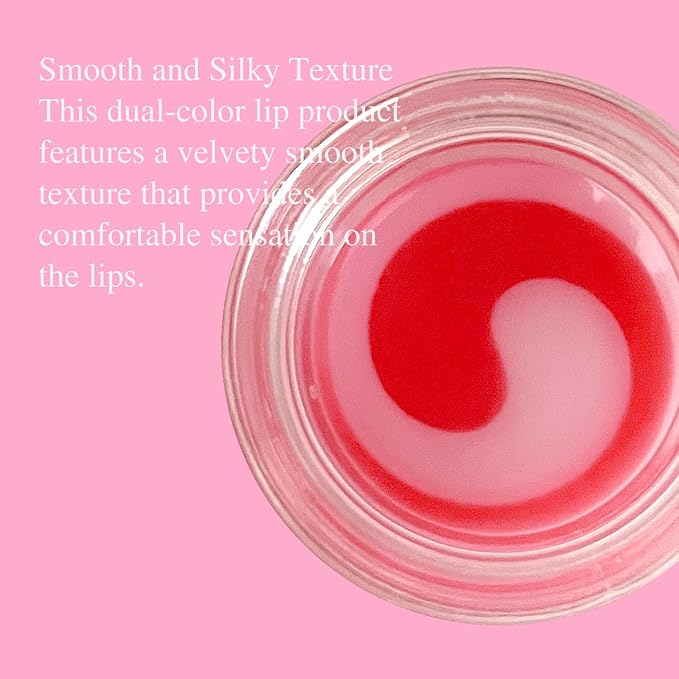MOND'SUB Lip Sleeping Mask,Overnight Dry Damaged Lip Nourishment,Moisturizer for Plump, Smooth Lips,Hydrating Lip Balm Care with Fruit Extracts,Dual-Color Watermelon & Cherry