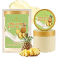 Pineapple Body Butter, Shea Body Butter for Women Dry Skin, Natural Pineapple Lotion for Body Care Smell Good-3.4 floz+6.8 floz(100ml+200ml)