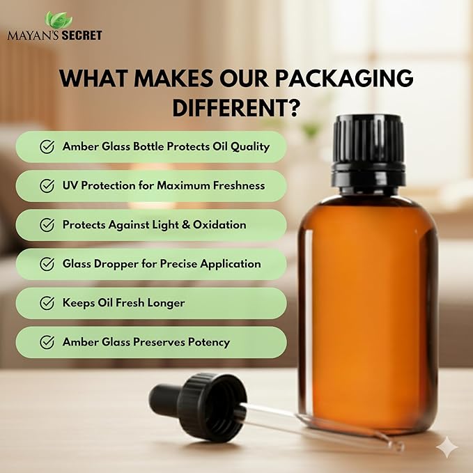 Mayan’s Secret Organic Amla Oil for Hair & Scalp – Cold Pressed Indian Gooseberry Oil, USDA Certified Organic, Unrefined, Natural Conditioning Oil for Shine & Moisture – 4 oz Amber Glass Bottle