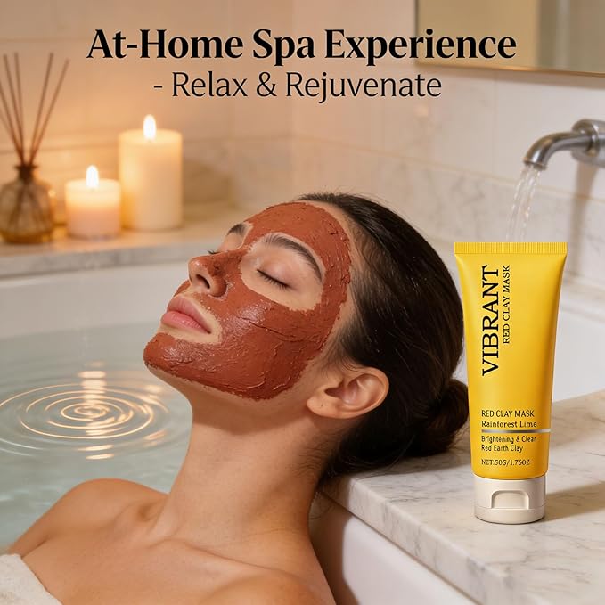 Australian Red Clay Mask – Mineral-Rich Detox Mud Mask with Kakadu Plum, Desert & Rainforest Lime Extracts (1)