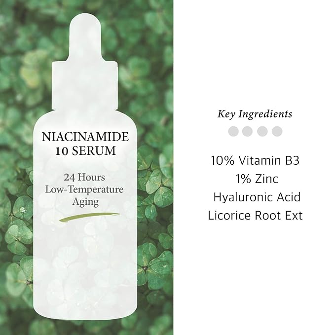 Cos De BAHA Niacinamide 10% Serum 2 Fl Oz – Zinc PCA, Hyaluronic Acid & Aloe for Balancing, Pore-Refining & Uneven Tone (60 ml)