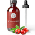 Pure Body Naturals Rosehip Oil Facial Oil for Face, Nails, Hair and Skin, Rosehip Seed Oil, 4 Fl. Ounce