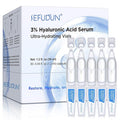 3% Pure Hyaluronic Acid Face Serum, Ultra-Hydrating Vials, 24 Hour Hydrate & Reduce Wrinkles, Anti Aging Serum,Moisturizer for Dry & Sensitive Skin(1.2 fl.oz/30pcs)
