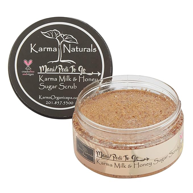 karma organic Natural Sugar Scrub-cruelty-free exfoliating scrub for women