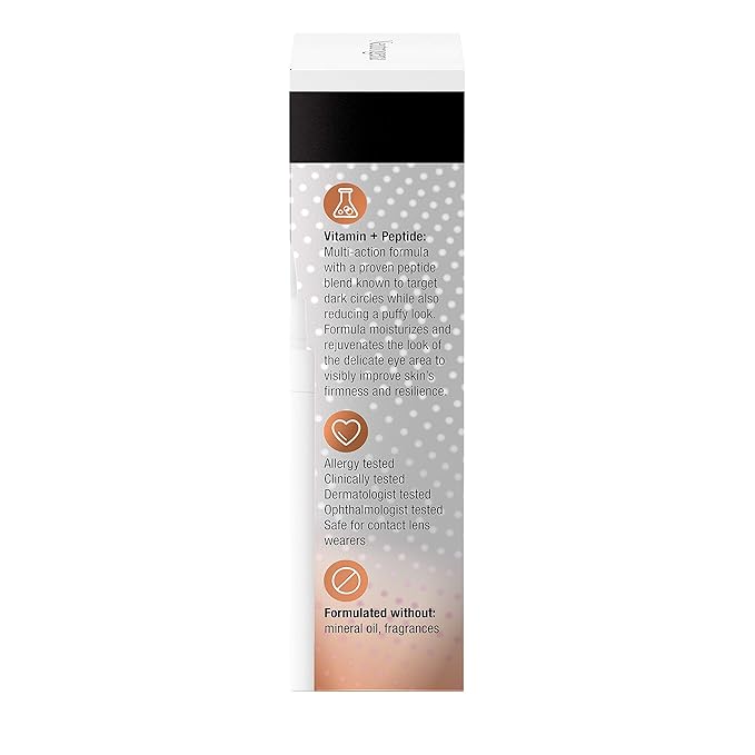 Neutrogena Rapid Firming Peptide Eye Cream: Depuffing, Brightening, Hydrating, Fragrance-Free, 0.5 fl. oz