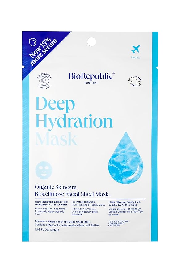 BIOREPUBLIC Deep Hydration Facial Sheet Mask, 1.08 FZ