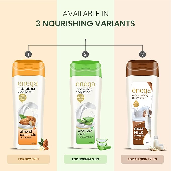 Almond Moisturising Body Lotion for Dry Skin 100 ML, (3.38 Ounce), Winter Essential Body Lotion, Almond Oil Skin Smooth and Deep Nourishing