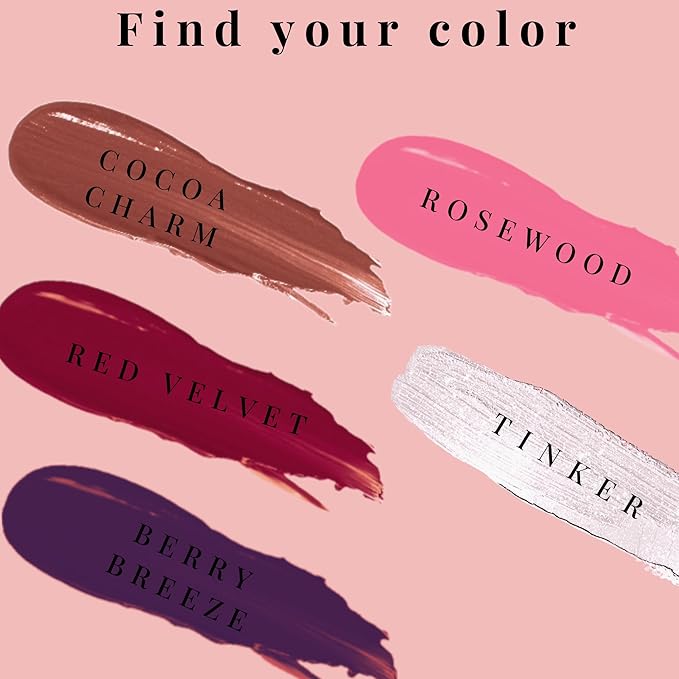 NIMBA Lip Butter - Alcohol-Free, Non-Sticky and Intense Hydration (Rosewood)