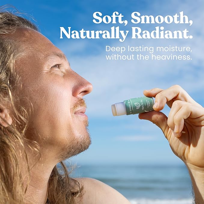 Cloven Tallow Lip Balm, Deep Hydration for Lips, Face & Dry Skin | Natural Grass-Fed, Organic Ingredients, Nourishes & Protects | Peppermint | Made in the USA