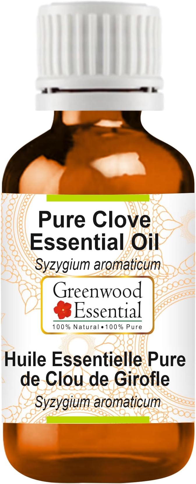 Greenwood Essential Pure Clove Essential Oil (Syzygium aromaticum Steam Distilled 30ml (1.01 oz)