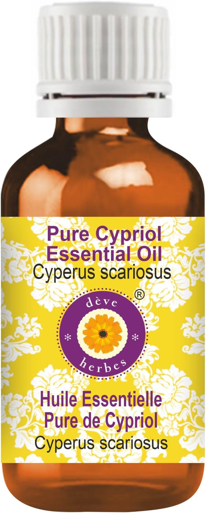 dève herbes Pure Cypriol Essential Oil (Cyperus scariosus) Steam Distilled 2ml (0.06 oz)