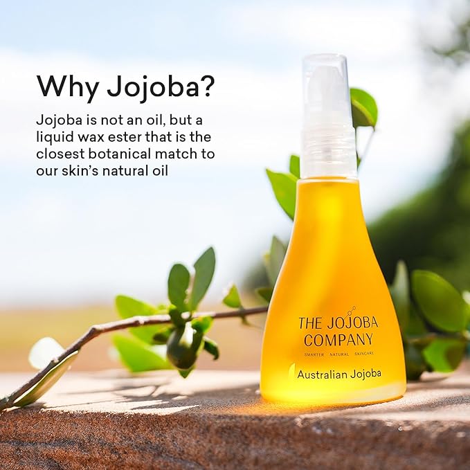 Jojoba Australian Wadi-Wadi Oil – Cold Pressed & Sustainably Grown – With Vitamins A, D & E – Hypoallergenic, Non-Comedogenic, Cruelty-Free – For Face, Body, Hair – 85ml