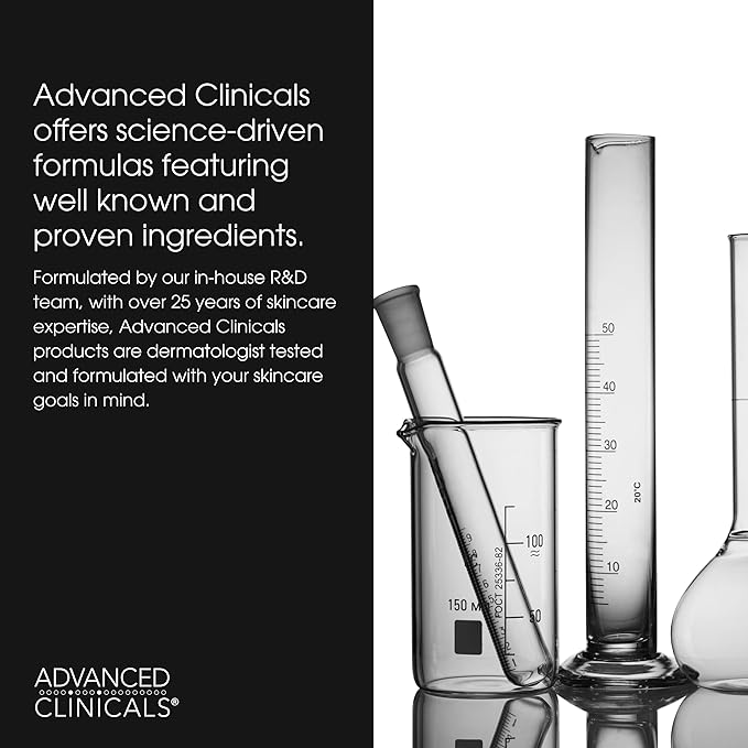 Advanced Clinicals Glycolic Acid Exfoliating Face Wash For Women & Men | Lactic Acid & Salicylic Acid Facial Cleanser | Glycerin Gel Gleanser Helps Gently Exfoliate & Cleanse Dirt & Oil, 11.75 Fl Oz