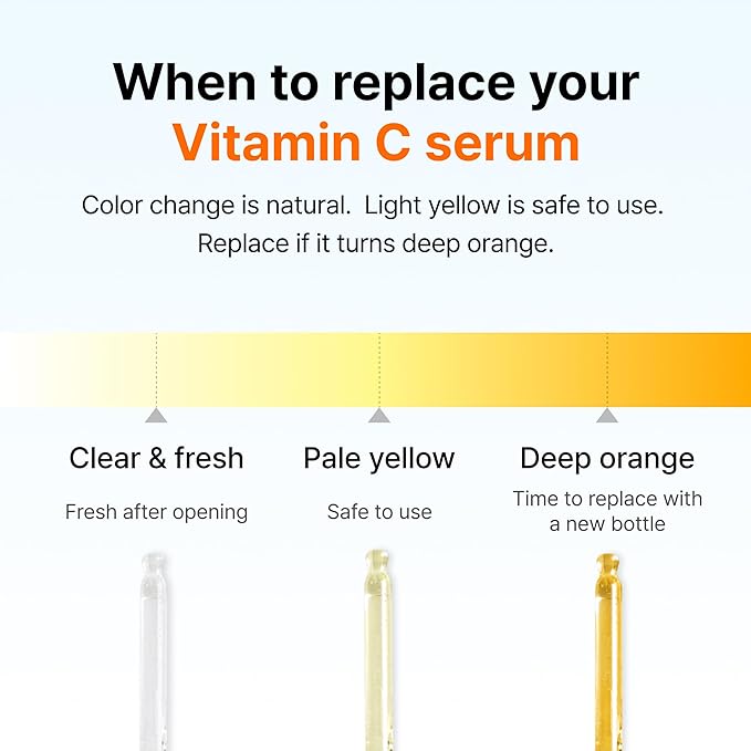 DearKlairs Vitamin C Serum, Gentle 5% Pure Vitamin C & EGF Peptides, for Uneven Skin Tone, Brightening, Dark Spot Care, Sensitive Skin, Non irritating, Korean Skincare 1.18 Fl Oz