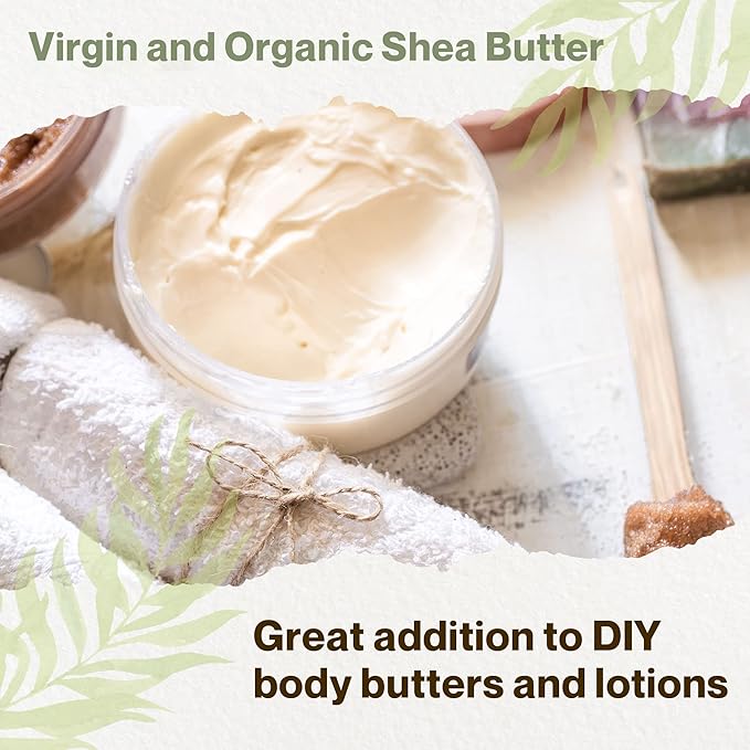 uh*Roh*Muh Shea Butter (Virgin) (Organic - USDA Certified) (Ghana) (Net Wt:0.8Kg/1.7lb) (Pack of 1)