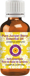 Deve Herbes Pure Juniper Berry Essential Oil (Juniperus communis) Steam Distilled 50ml (1.69 oz)