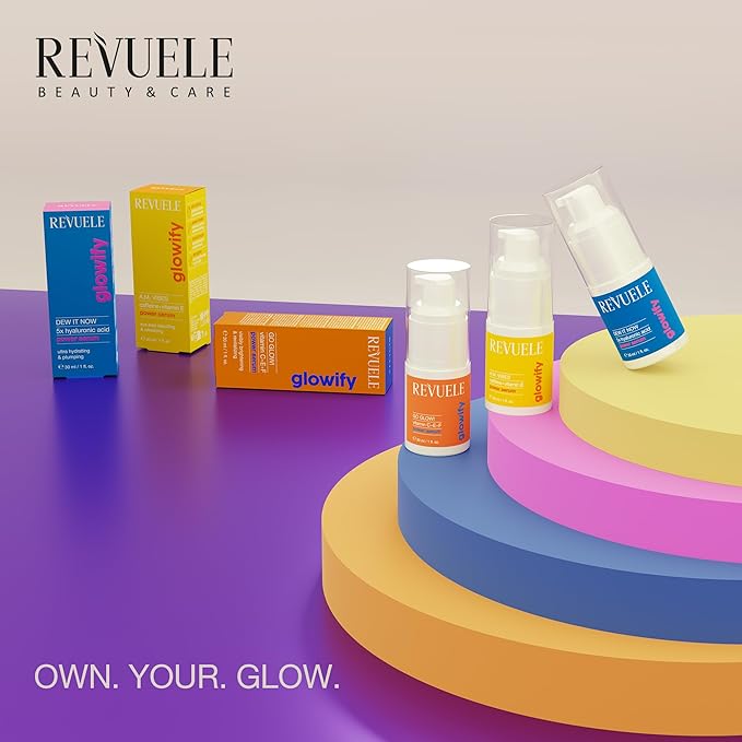 REVUELE A.M. Vibes Power Eye Serum, Hydrating & Energizing Eye Serum with Caffeine, Vitamin E, Niacinamide & Panthenol, 1 fl.oz – Vegan & Cruelty-Free