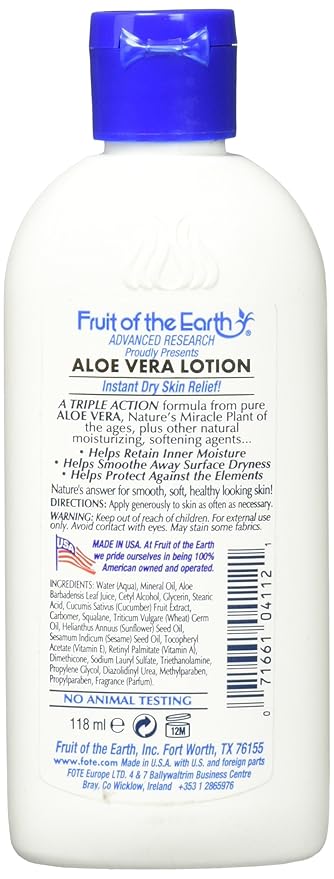 Fruit of the Earth Aloe Vera Lot, 4 oz.