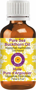 dève herbes Sea Buckthorn Oil (Hippophae rhamnoides) | Cold Pressed | Pure | Natural | Undiluted | For Diluting Essential oils | For Skin & Massage | Non-Sticky| Lightweight| Men & Women | 30ml (1 oz)
