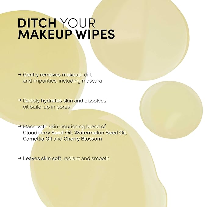 FITGLOW Beauty - Natural Water-Free Makeup Cleansing Oil | Vegan, Woman-Owned Clean Beauty (2.7 fl oz | 80 ml)