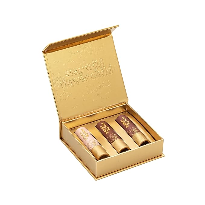 Poppy & Pout All Natural Lip Tints, Sustainable Cardboard Tubes, Hand-filled, Beeswax, Vitamin E, Coconut Oil, Cruelty Free (Tried & True Trio)