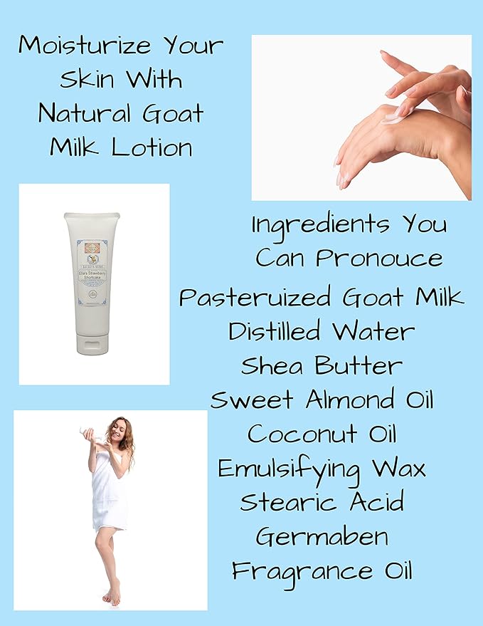 Lu Lu's Suds Handmade All Natural Goat Milk Moisturizing Body Lotion (8oz, Fragrance Free)