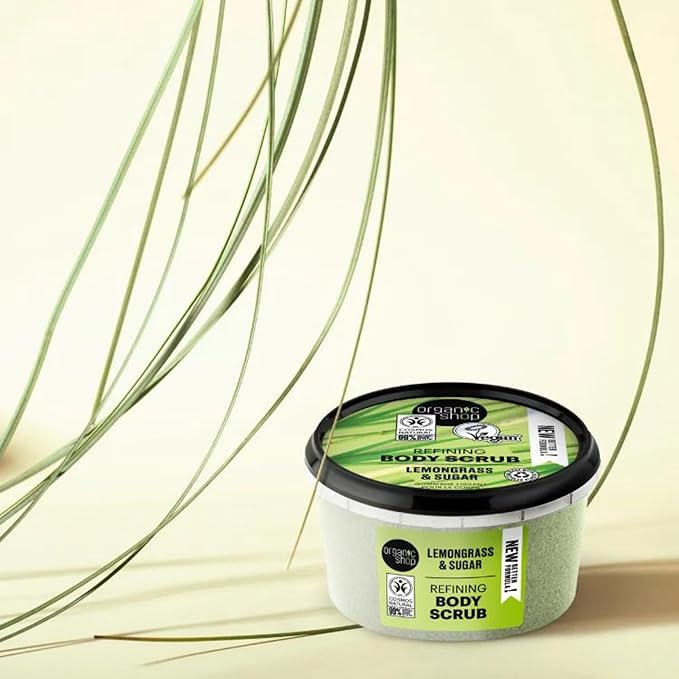 Organic Shop Body Scrub Natural Provence Lemongrass and Sugar 250ml