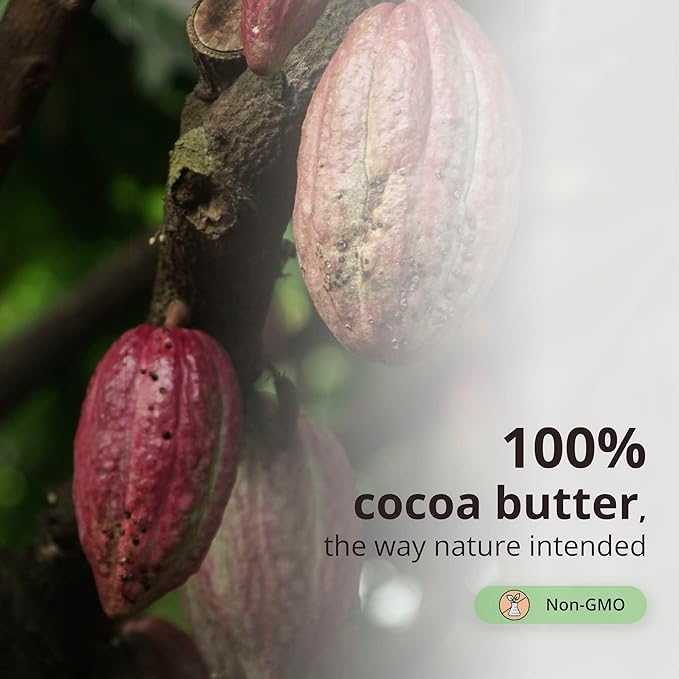 De La Cruz Cocoa Butter Stick - 100% Pure and Natural Cocoa Butter For Dry, Rough Skin - All Natural Hydrating Moisturizer, 1 OZ (1 Stick)