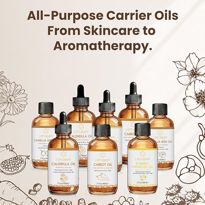 Marula Oil, 100% Pure & Natural Cold-Pressed Carrier Oil, Multi-Purpose for Skin Hair Nails, 2 fl oz (60mL)