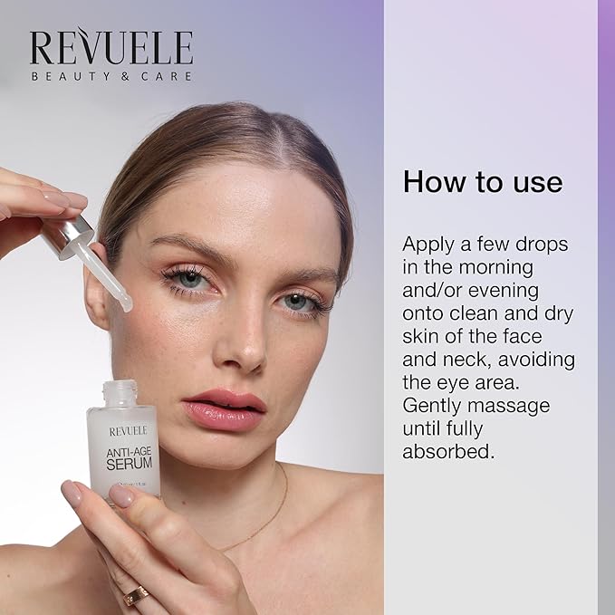 REVUELE Wonder Anti-Age Serum, Hydrating Face Serum with Vitamin C, Niacinamide & Peptides 1 fl.oz