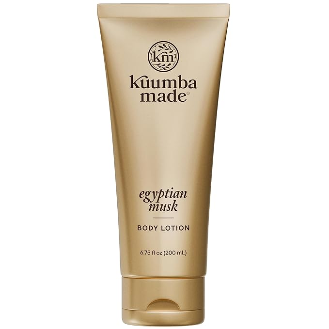 Kuumba Made Egyptian Musk Body Lotion, Hydrating Daily Moisturizer with Shea Butter & Botanical Oils, Vegan, 6.75 Oz