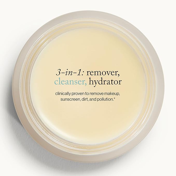 goop Beauty Cleansing Balm | Makeup Remover & Facial Cleanser for Sensitive Skin | Saffron Extract, Vitamin E, & Biofermented Cleansing Microspheres | Removes Dirt, Pollution, & Sunscreen | 3.4 fl oz