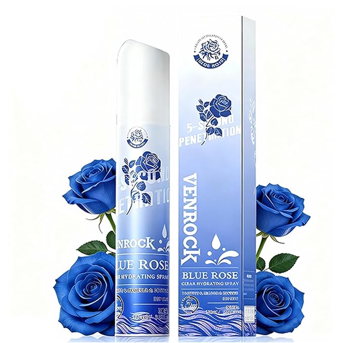 Venrock Rose Water Spray for Face, 3.4 fl oz Organic Face Mist with Damask Rose, Instant Hydration & Soothing for All Skin Types, 5-Second Fast Penetration, Alcohol-Free & Dye-Free, Vegan Skin Care