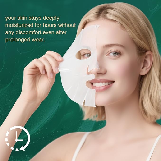 Salmon DNA PDRN Face Mask for Skin Rejuvenating Seekers: Fade Dehydration-Induced Fine Lines - with Centella/Hyaluronic Acid/Niacinamide/Collagen