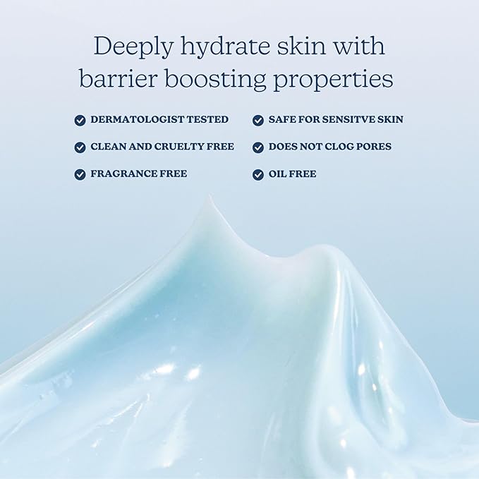 Blume Meltdown Gel Face Moisturizer for Acne Prone Skin - Oil Free Facial Moisturizer with Niacinamide & Centella to Even Skin Tone - 72-Hour Hydration Face Cream with Ceramides & Squalane (1.7 oz)