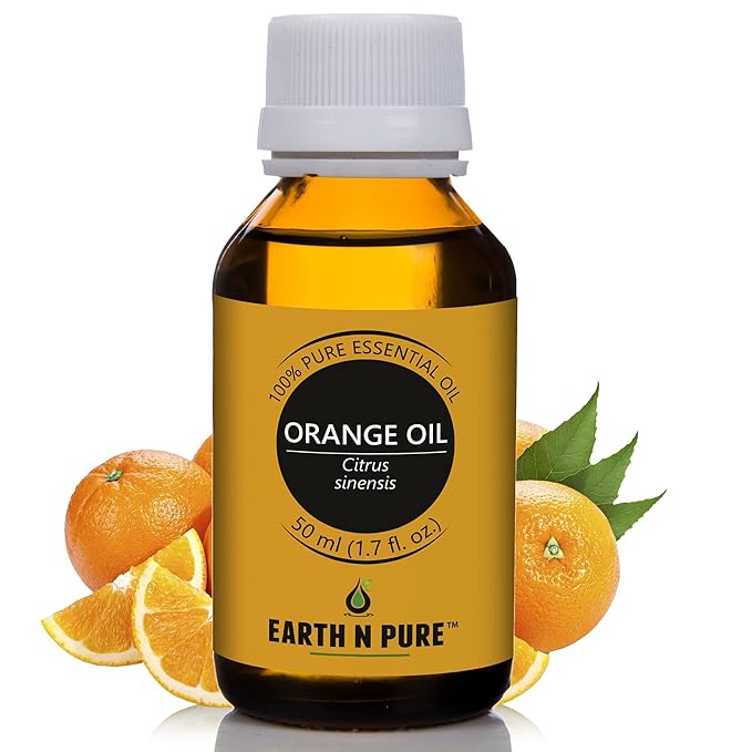 Earth N Pure Orange Essential Oil Natural and Therapeutic Grade 50 ml