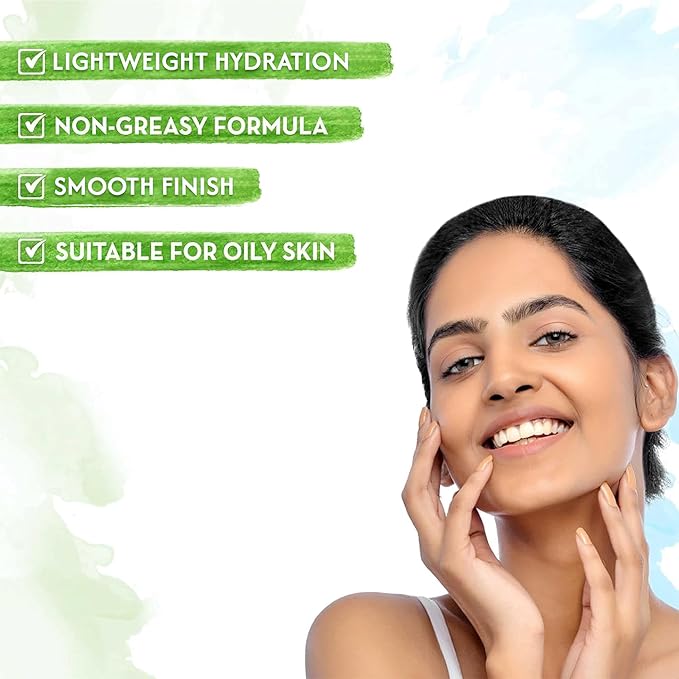 Mamaearth Oil-Free Face Moisturizer for Oily, Acne-Prone Skin | Prevents Acne & Pimples | Reduces Breakouts | Gives Non-Greasy Long Lasting Hydration | 2.71 Fl Oz/80 ml