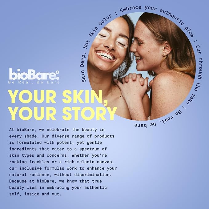 bioBare® Vitamin C, B, E & Ferulic Serum | 20% Pure Vitamin C Facial Serum with Hyaluronic Acid, Niacinamide & Ferulic Acid | L-Ascorbic Acid Serum for Dark Spots, Fine Lines, Wrinkles, Uneven Skin