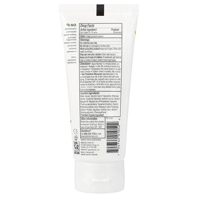 Alba Botanica Sunscreen for Face, Fragrance-Free Sheer Mineral Face Sunscreen Lotion, Broad Spectrum SPF 50, Water Resistant and Biodegradable, 2 fl. oz. Bottle (Packaging May Vary)
