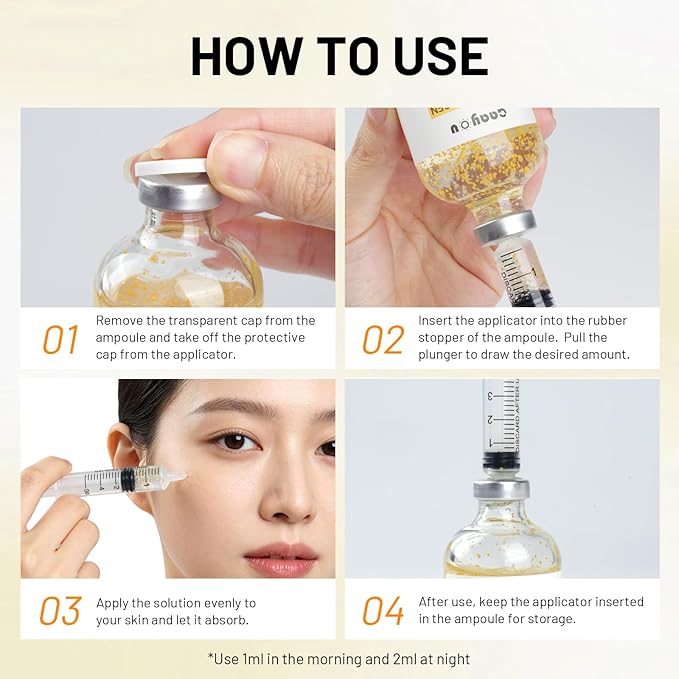 Silk Peptide Intensive Lifting Ampoule - Deep Collagen Multi Peptide Serum Korean Anti Aging Serum with PDRN for Face Tightening, Lifting, Smoothing, Hydrating