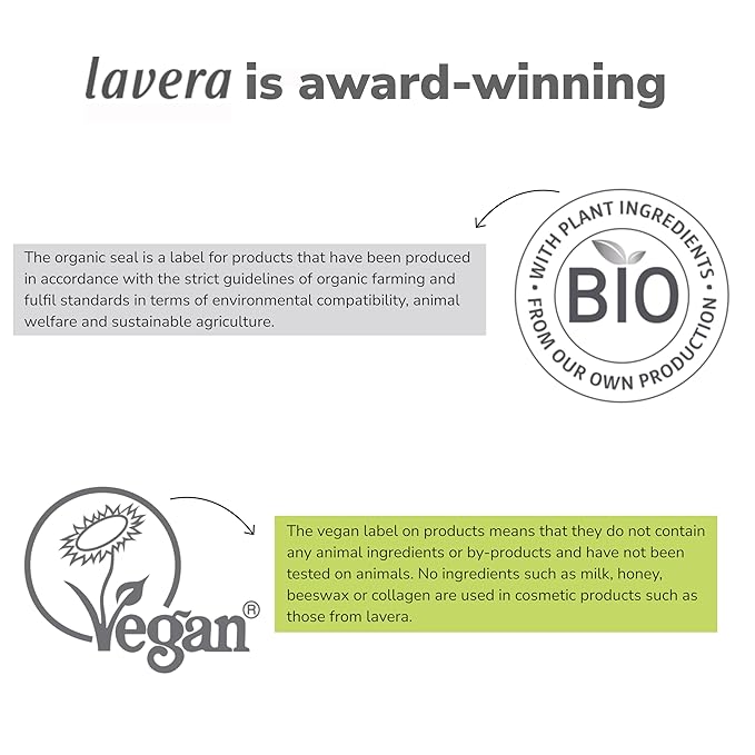 lavera Body Lotion Refreshing - Body Milk with lime & almond oil fragrance - body milk for normal skin - PETA certified - biodegradable - vegan - natural cosmetics - 6.76 fl.oz.