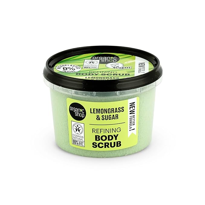 Organic Shop Body Scrub Natural Provence Lemongrass and Sugar 250ml