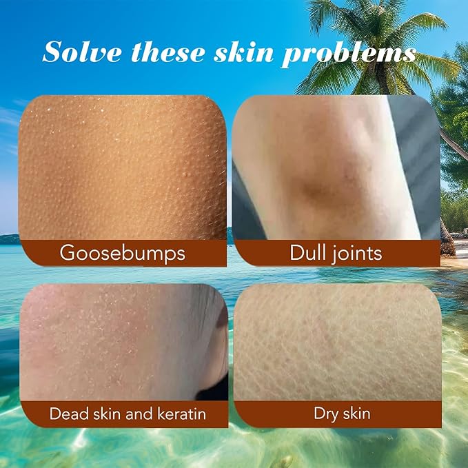 Coconut Body Scrub Exfoliator with Natural Ingredients Exfoliating Body Scrub for Women，Pure Oils and Dead Sea Salt Minerals，Moisturizing and Nourishing Skin(16.9oz)