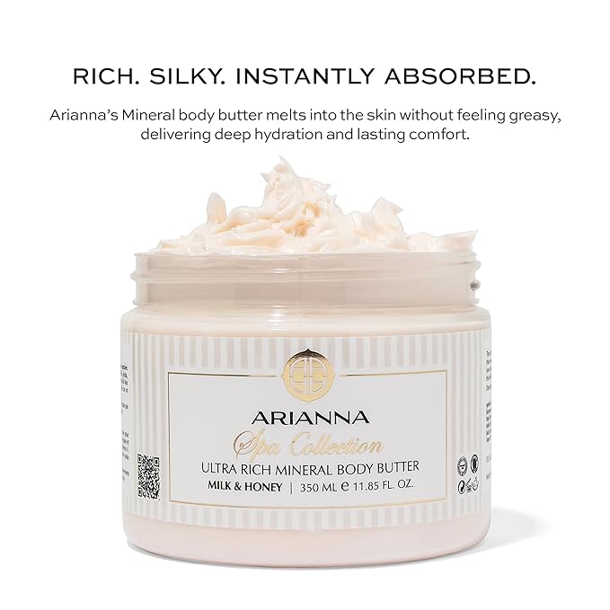 Ultra Rich Mineral Body Butter Dead Sea Body Butter For Dry Skin Repair Rich Vegan Hydrating Moisturizer (Chamomile & Lavender)
